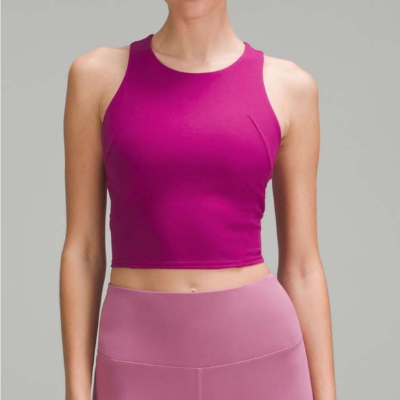 lululemon athletica Tops - Lululemon Wunder Train Racerback Tank Top Magenta